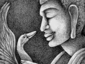 Buddha with Bird