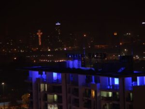 Blue Glow in the Chaos